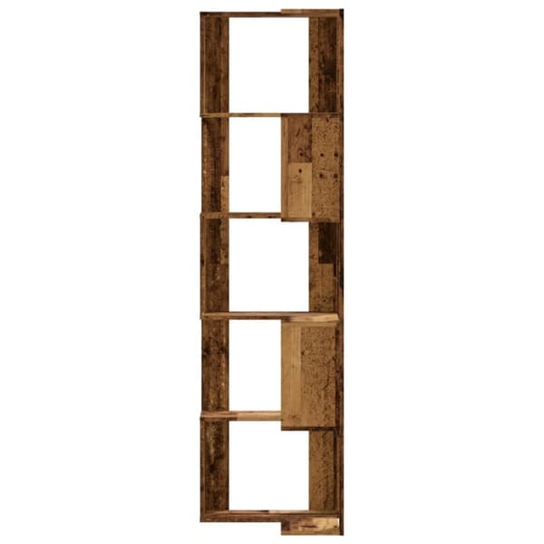 vidaXL bogreol til hjørne 50x50x179 cm 5 hylder konstrueret træ