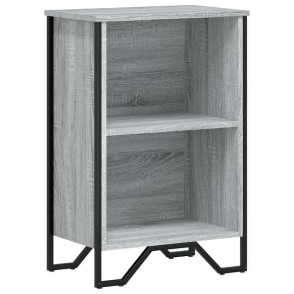 vidaXL Bokhylle grå sonoma 50x31x74,5 cm konstruert tre