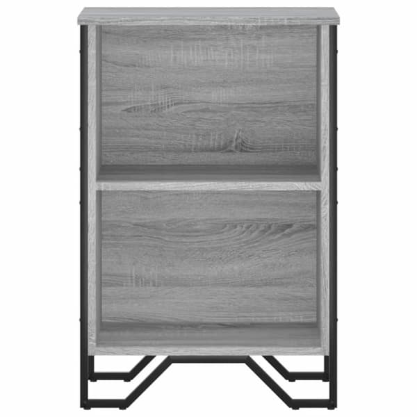 vidaXL Bokhylle grå sonoma 50x31x74,5 cm konstruert tre