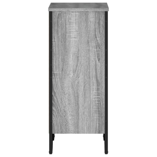 vidaXL Bokhylle grå sonoma 50x31x74,5 cm konstruert tre