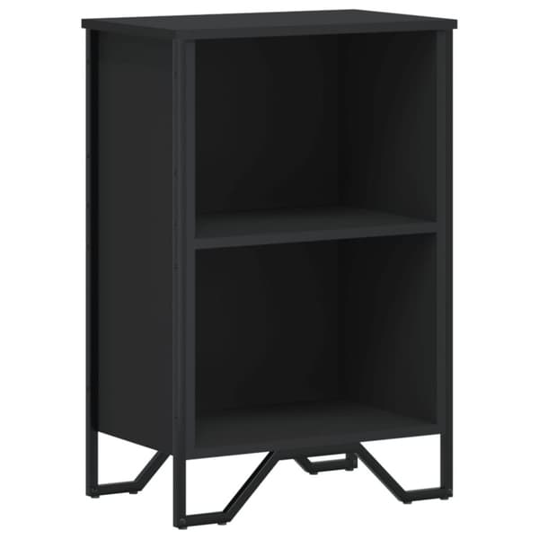 vidaXL Bokhylle svart 50x31x74,5 cm konstruert tre