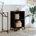 Miniatyrbilde 4 av 11: vidaXL Bokhylle svart 50x31x74,5 cm konstruert tre