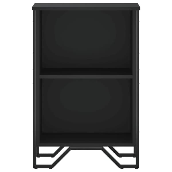 vidaXL Bokhylle svart 50x31x74,5 cm konstruert tre