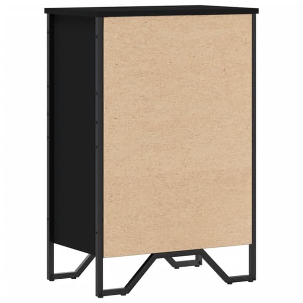 vidaXL Bokhylle svart 50x31x74,5 cm konstruert tre
