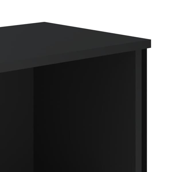 vidaXL Bokhylle svart 50x31x74,5 cm konstruert tre