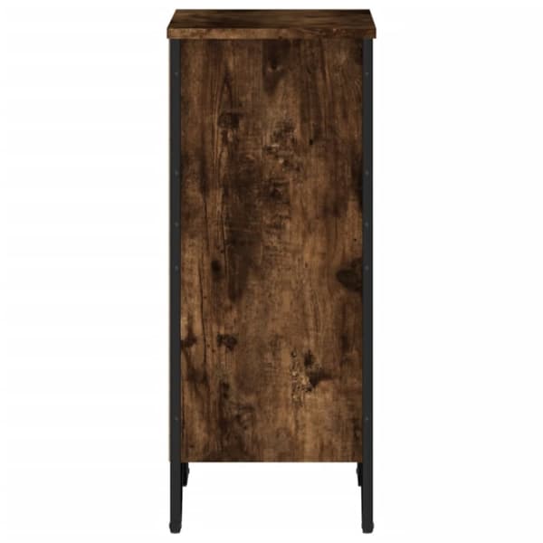 vidaXL Bokhylla rökfärgad ek 50x31x74,5 cm konstruerat trä