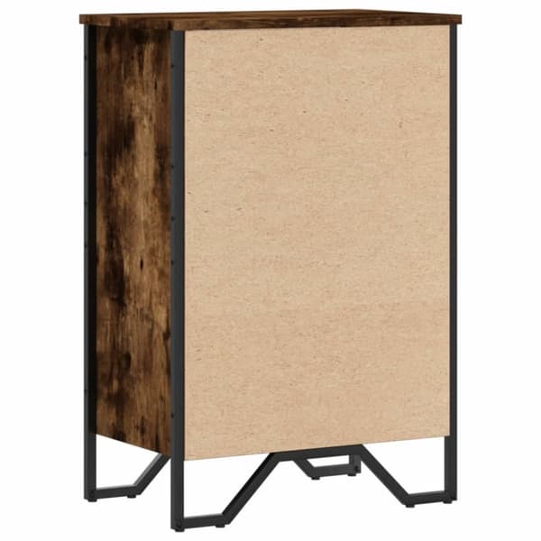 vidaXL Bokhylla rökfärgad ek 50x31x74,5 cm konstruerat trä