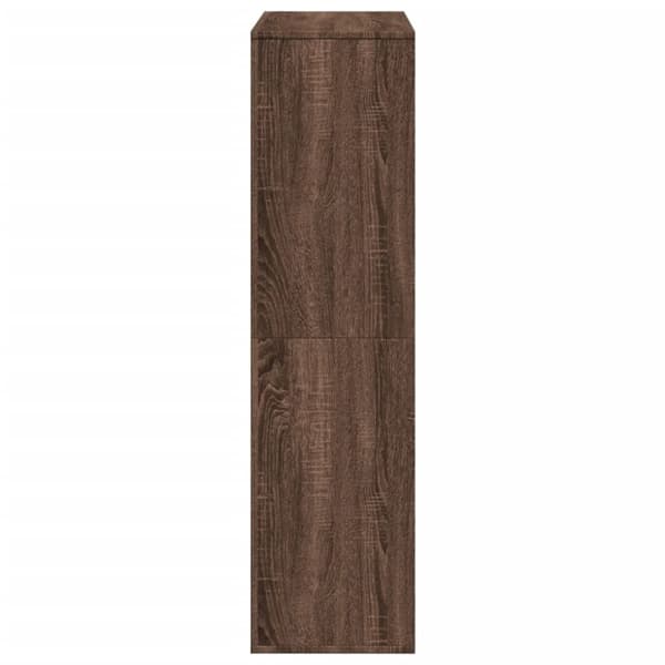 vidaXL Bokhylla brun ek 100x33x125,5 cm konstruerat trä