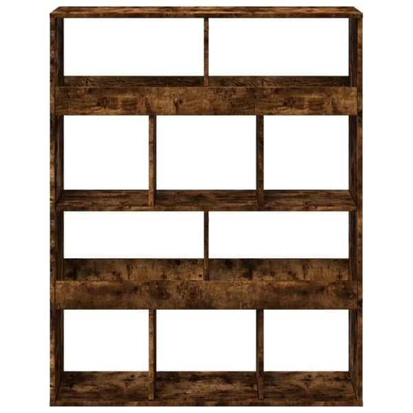 vidaXL rumdeler 100x33x125,5 cm konstrueret træ røget egetræsfarve