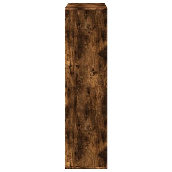 vidaXL bogreol 100x33x125,5 cm konstrueret træ røget egetræsfarve