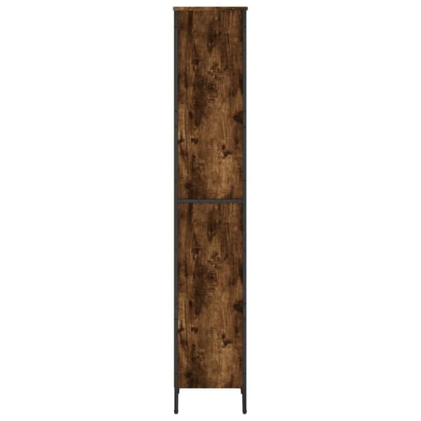 vidaXL Bokhylle røkt eik 50x31x169 cm konstruert tre