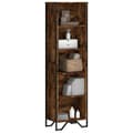 Miniatyrbilde 2 av 11: vidaXL Bokhylle røkt eik 50x31x169 cm konstruert tre