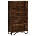 Miniatyrbilde 3 av 11: vidaXL Bokhylle røkt eik 80x31x137,5 cm konstruert tre