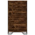 Miniatyrbilde 5 av 11: vidaXL Bokhylle røkt eik 80x31x137,5 cm konstruert tre