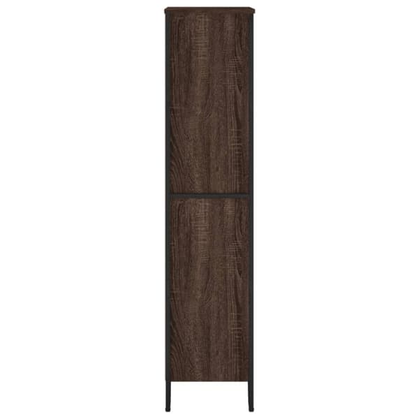 vidaXL bogreol 80x31x137,5 cm konstrueret træ brun egetræsfarve