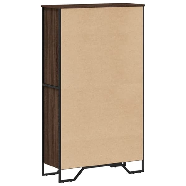 vidaXL bogreol 80x31x137,5 cm konstrueret træ brun egetræsfarve