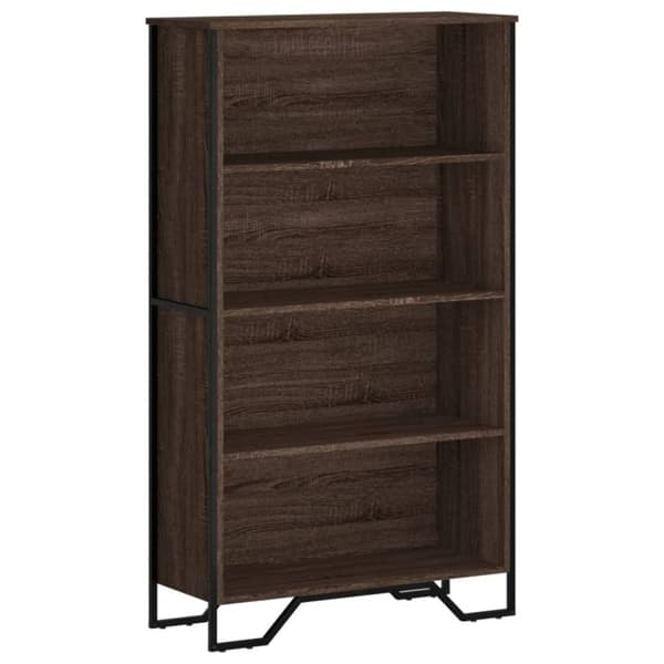 vidaXL bogreol 80x31x137,5 cm konstrueret træ brun egetræsfarve