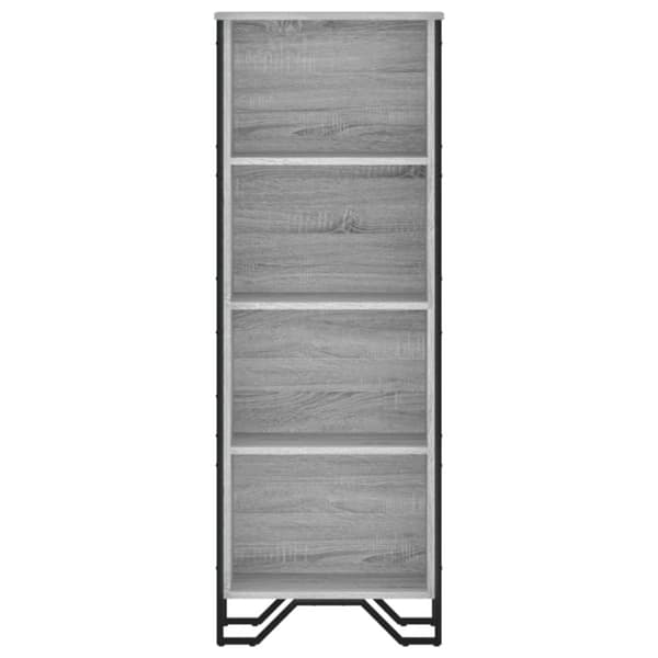 vidaXL Kirjahylly harmaa Sonoma 50x31x137,5 cm tekninen puu