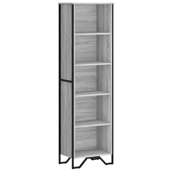 vidaXL bogreol 50x31x169 cm konstrueret træ grå sonoma-eg