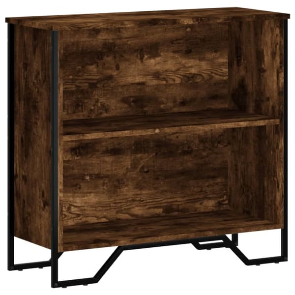 vidaXL bogreol 80x31x74,5 cm konstrueret træ røget egetræsfarve