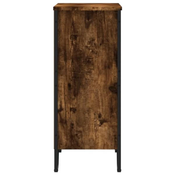 vidaXL bogreol 80x31x74,5 cm konstrueret træ røget egetræsfarve