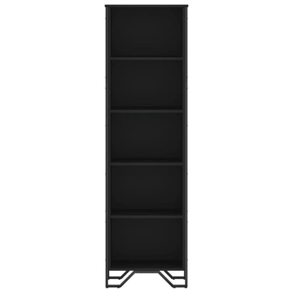 vidaXL Kirjahylly musta 50x31x169 cm tekninen puu