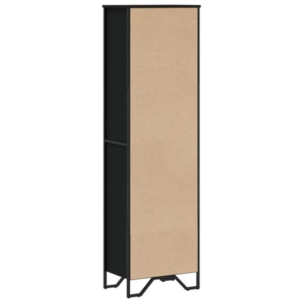 vidaXL Kirjahylly musta 50x31x169 cm tekninen puu