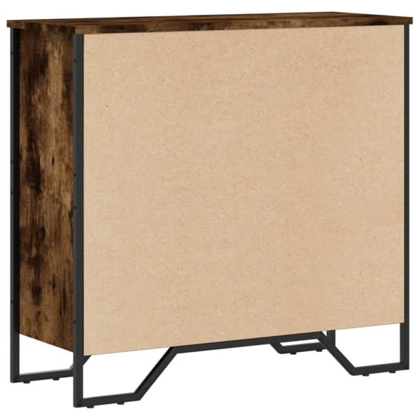vidaXL Bokhylla rökfärgad ek 80x31x74,5 cm konstruerat trä