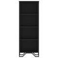 Miniatyrbilde 5 av 11: vidaXL Bokhylle svart 50x31x137,5 cm konstruert tre