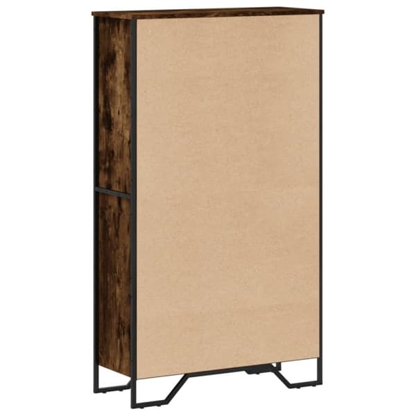 vidaXL bogreol 80x31x137,5 cm konstrueret træ røget egetræsfarve