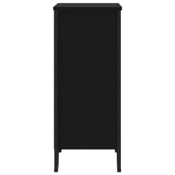 vidaXL bogreol 80x31x74,5 cm konstrueret træ sort