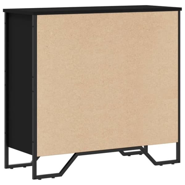 vidaXL bogreol 80x31x74,5 cm konstrueret træ sort