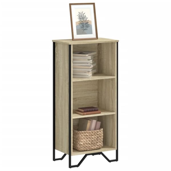 vidaXL bogreol 50x31x106 cm konstrueret træ sonoma-eg