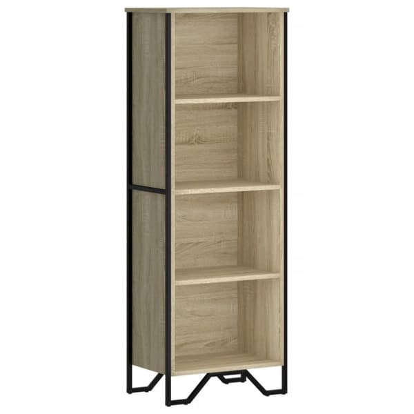 vidaXL bogreol 50x31x137,5 cm konstrueret træ sonoma-eg