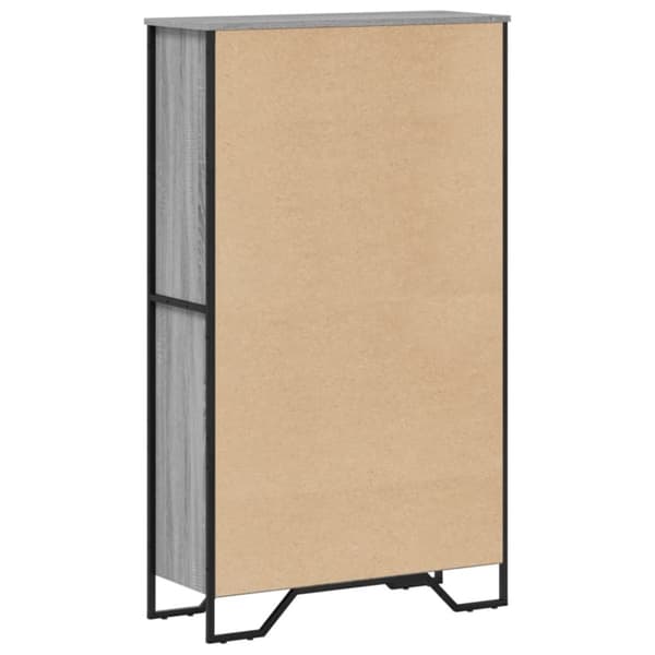 vidaXL bogreol 80x31x137,5 cm konstrueret træ grå sonoma-eg