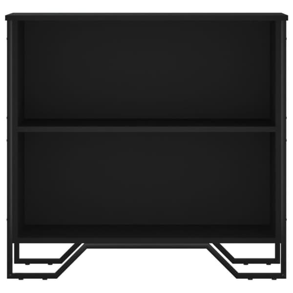 vidaXL Bokhylle svart 80x31x74,5 cm konstruert tre