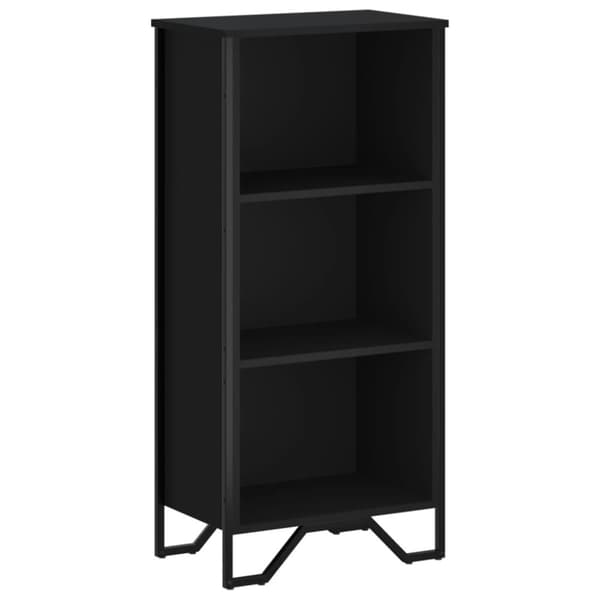 vidaXL Bokhylle svart 50x31x106 cm konstruert tre