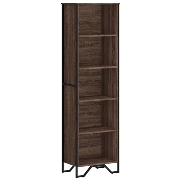vidaXL bogreol 50x31x169 cm konstrueret træ brun egetræsfarve