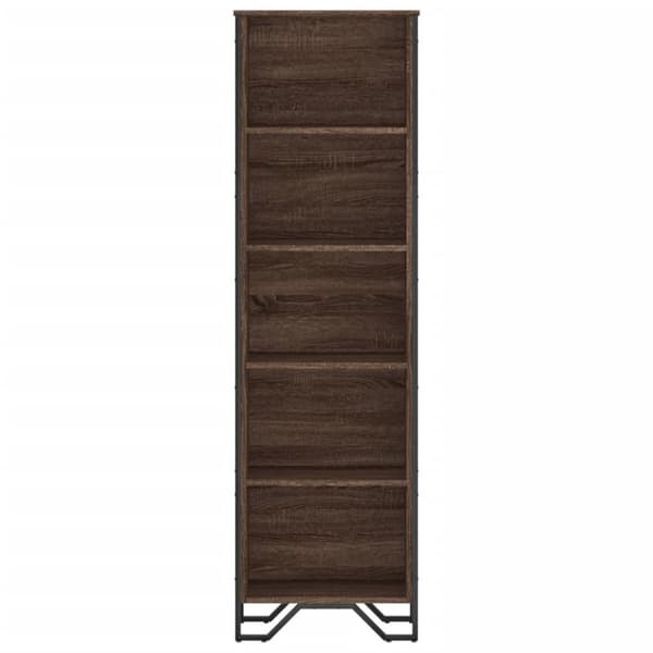 vidaXL bogreol 50x31x169 cm konstrueret træ brun egetræsfarve