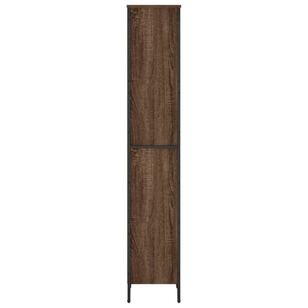 vidaXL bogreol 50x31x169 cm konstrueret træ brun egetræsfarve