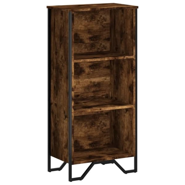 vidaXL Kirjahylly savutammi 50x31x106 cm tekninen puu