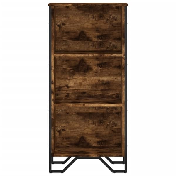 vidaXL Kirjahylly savutammi 50x31x106 cm tekninen puu