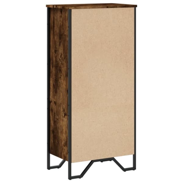 vidaXL Kirjahylly savutammi 50x31x106 cm tekninen puu