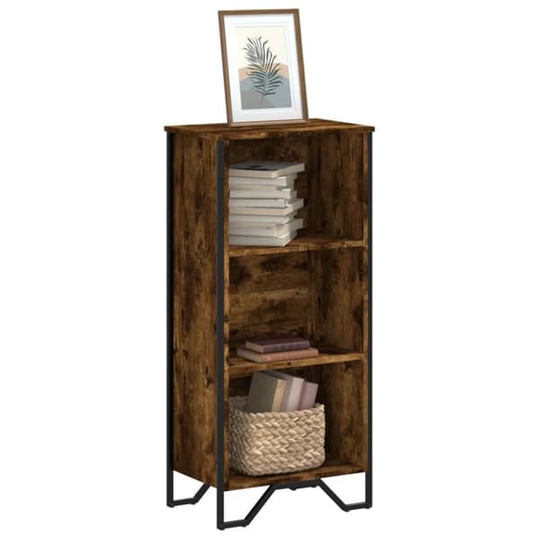 vidaXL Kirjahylly savutammi 50x31x106 cm tekninen puu