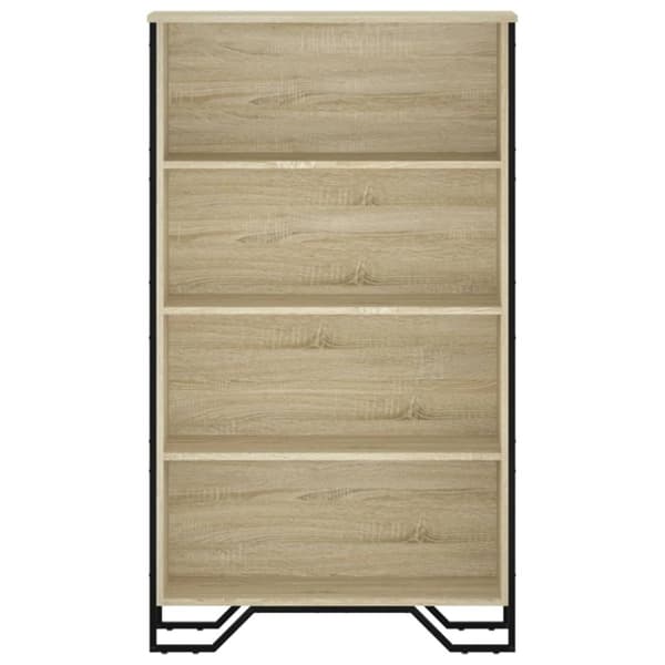 vidaXL bogreol 80x31x137,5 cm konstrueret træ sonoma-eg