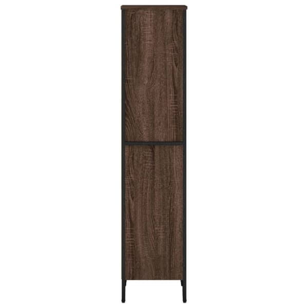 vidaXL bogreol 50x31x137,5 cm konstrueret træ brun egetræsfarve