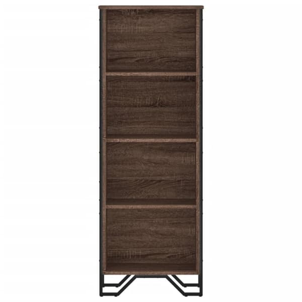vidaXL Bokhylle brun eik 50x31x137,5 cm konstruert tre