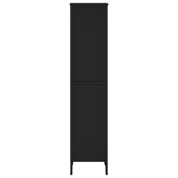vidaXL bogreol 50x31x137,5 cm konstrueret træ sort