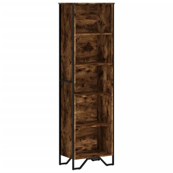 vidaXL Kirjahylly savutammi 50x31x169 cm tekninen puu