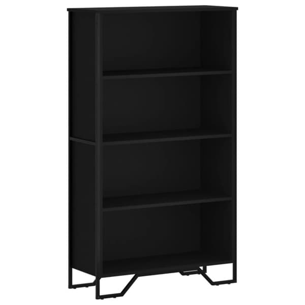 vidaXL Bokhylle svart 80x31x137,5 cm konstruert tre